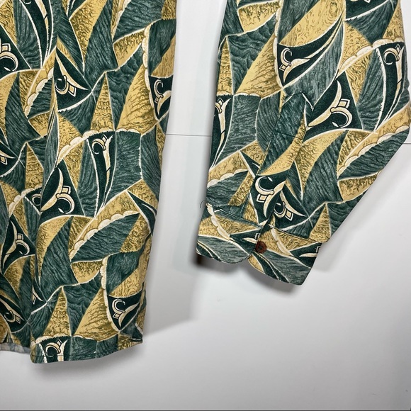 Vintage Guess By Georges Marciano Bright Abstract Button Down Shirt - Picture 6 of 11